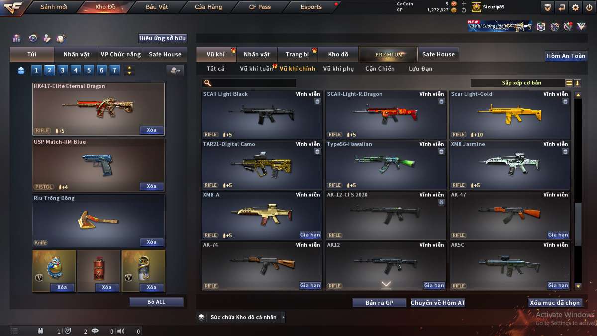 shop acc cf uy tin gia re